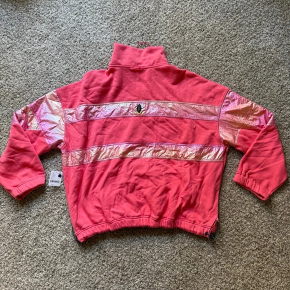 FP Movement by Free People Away We Go Half Zip NWT XS Hibiscus - Picture 5 of 8